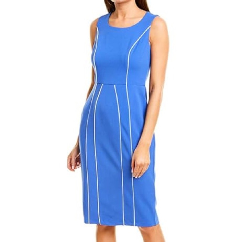 Blue Donna Morgan Sleeveless Dress